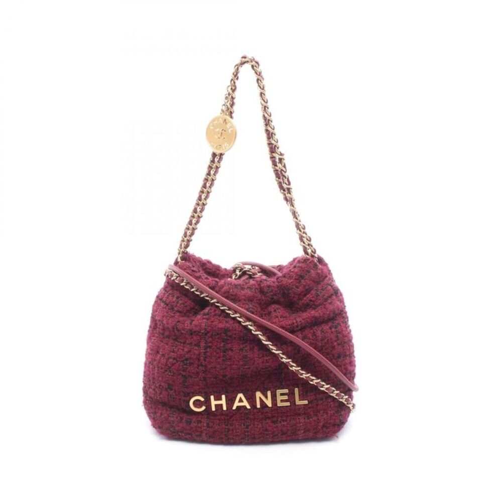 Chanel CHANEL 22 Fabric Leather Shoulder Bag